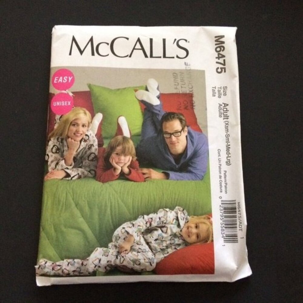 Easy Unisex Adult Jumpsuit Detachable Botties McCalls 6475 Pattern Uncut XS-L